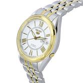 Seiko SNKL36J1 Automatic Men's Watch with White Dial & Stainless Steel Bracelet